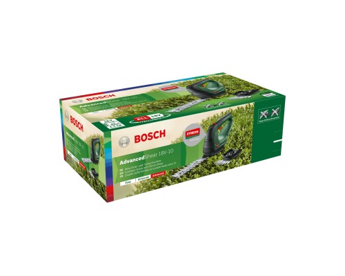 Кущоріз Bosch AdvancedShear 18В-10, 10/20см, крок різу 8мм (без АКБ та ЗП) (0.600.857.001)