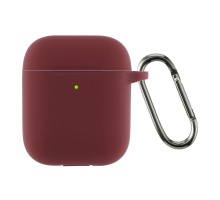 Чохол для навушників Armorstandart Ultrathin Silicone Case With Hook для Apple AirPods 2 Burgundy (ARM59680)