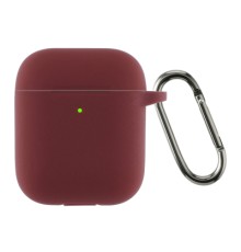 Чохол для навушників Armorstandart Ultrathin Silicone Case With Hook для Apple AirPods 2 Burgundy (ARM59680)