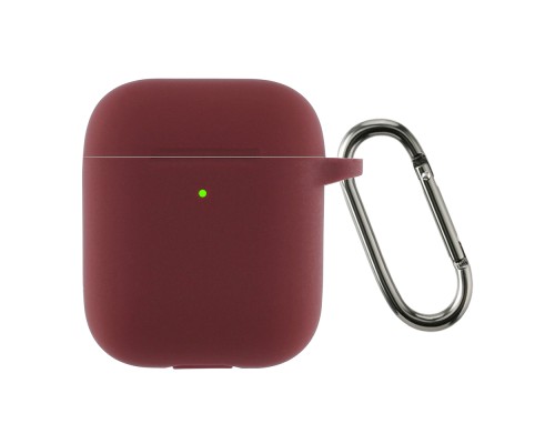 Чохол для навушників Armorstandart Ultrathin Silicone Case With Hook для Apple AirPods 2 Burgundy (ARM59680)