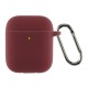 Чохол для навушників Armorstandart Ultrathin Silicone Case With Hook для Apple AirPods 2 Burgundy (ARM59680)