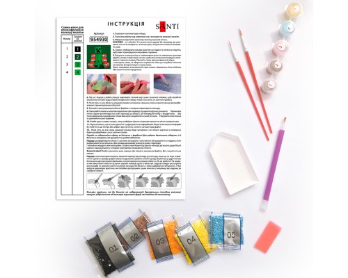 Картина по номерам Santi Кріпер та вибухівка 25х25 см з алмазною мозаїкою (954930)