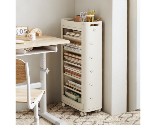 Дитячий стелаж Mealux Brooks White / Yellow (KD-E041 White / Yellow)