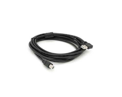 Кабель для принтера USB 2.0 AM/BM 3.0m 90° corner black Ritar (YT-AM/BM90°-3.0B)