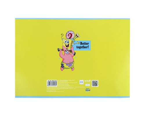 Альбом для малювання Kite SpongeBob SquarePants, 24 аркуша (SB25-242)