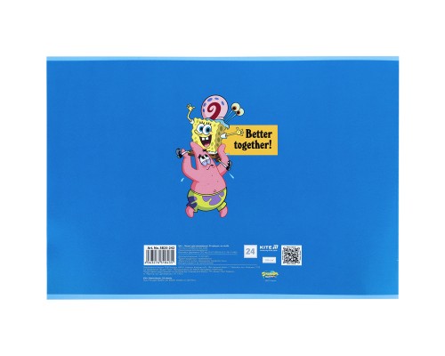 Альбом для малювання Kite SpongeBob SquarePants, 24 аркуша (SB25-242)
