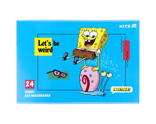 Альбом для малювання Kite SpongeBob SquarePants, 24 аркуша (SB25-242)