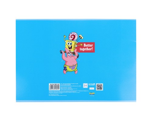 Альбом для малювання Kite SpongeBob SquarePants, 24 аркуша (SB25-242)