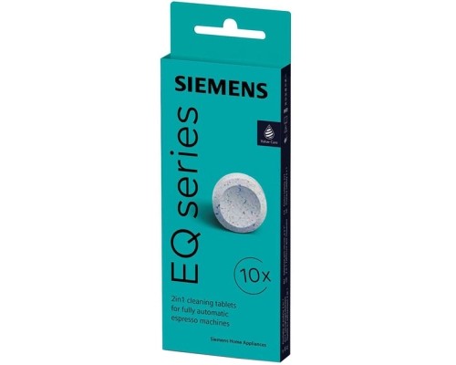 Аксесуар для кавоварки Siemens таблетки для очищення кавоварок 10 шт (TZ80001A)