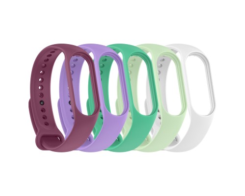 Ремінець до фітнес браслета Armorstandart комплект 5шт Xiaomi Mi Band 7/6/5 New Style Floral (ARM75059)