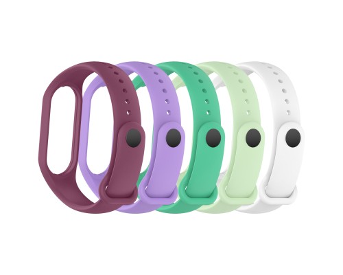 Ремінець до фітнес браслета Armorstandart комплект 5шт Xiaomi Mi Band 7/6/5 New Style Floral (ARM75059)