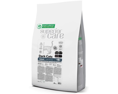 Сухий корм для кішок Nature's Protection Superior Care Dark Cats Grain Free Herring 7 кг (NPSC47635)