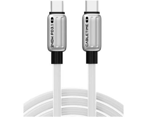 Дата кабель USB-C to USB-C 2.0m PD240W Cabletime (CA915736)