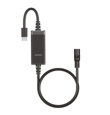 Кабель живлення USB-C to DC 100W universal black techno (UC-100W)