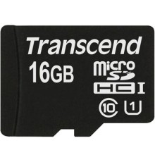 Карта пам'яті Transcend 16Gb microSDHC Class10 UHS-I (TS16GUSDCU1)
