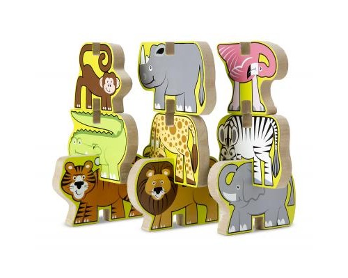 Розвиваюча іграшка Melissa&Doug Деревянная головоломка-укладка Сафари (MD9024)