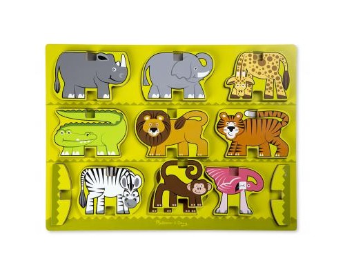 Розвиваюча іграшка Melissa&Doug Деревянная головоломка-укладка Сафари (MD9024)