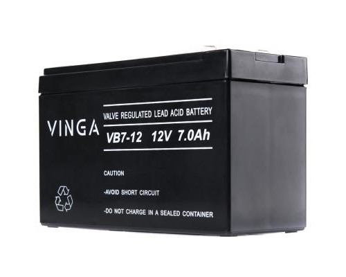 Батарея до ДБЖ Vinga 12В 7 Ач (VB7-12) 