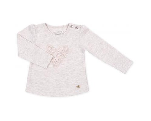 Кофта дитяча Breeze з мереживним серцем (7883-74G-beige)