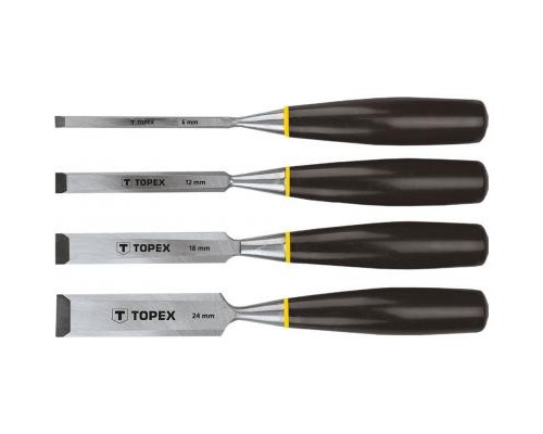 Набір інструментів Topex стамески 6-24 мм, набор 4 шт. (09A310)