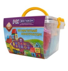 Конструктор Магнікон 84 детали Plastic box (МK-84)