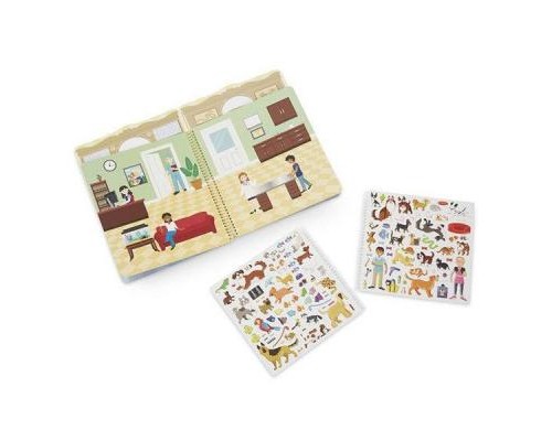 Набір для творчості Melissa&Doug Багаторазові наклейки Дім для тварин (MD19429)