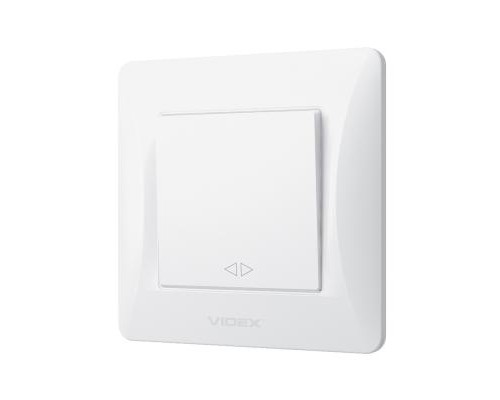 Перемикач Videx BINERA 1кл проміжний білий (VF-BNSW1)