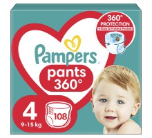 Підгузки Pampers трусики Maxi Pants Розмір 4 (9-15 кг) 108 шт (8006540069448)