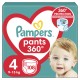 Підгузки Pampers трусики Maxi Pants Розмір 4 (9-15 кг) 108 шт (8006540069448)