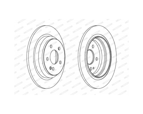 Гальмівний диск FERODO DDF1234