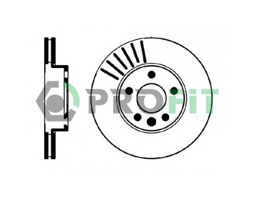 Гальмівний диск Profit 5010-0846