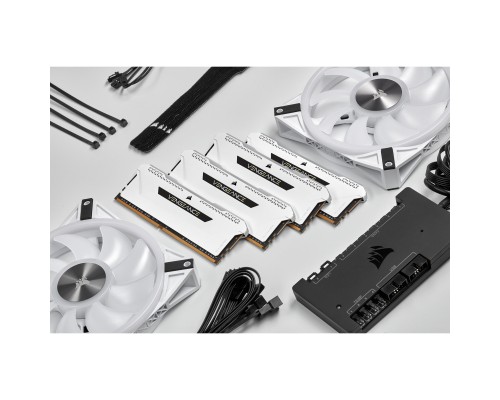 Модуль пам'яті для комп'ютера DDR4 16GB (2x8GGB) 3600 MHz Vengeance RGB Pro SL White Corsair (CMH16GX4M2D3600C18W)