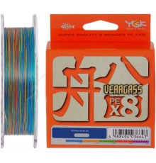 Шнур YGK_ТОВ Veragass Fune X8 150m Multi Color 1.0/0.165mm 20lb/8.6kg (5545.02.62)