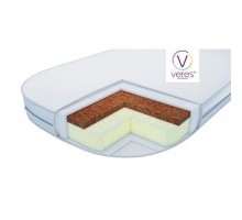 Матрац для дитячого ліжечка Верес для люльки Coconut + Elastic foam 80 * 60 * 7 см (50.2.07)