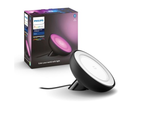 Настільна лампа Philips Hue Bloom, Color, BT, DIM, чорна (929002376001)