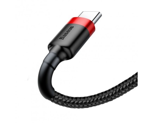 Дата кабель USB 2.0 AM to USB-C 2.0m 2A red-black Baseus (CATKLF-C91)