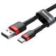 Дата кабель USB 2.0 AM to USB-C 2.0m 2A red-black Baseus (CATKLF-C91)