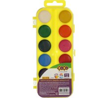 Акварельні фарби ZiBi KIDS Line Водорозчинні 12 кол. жовта (ZB.6544-15)