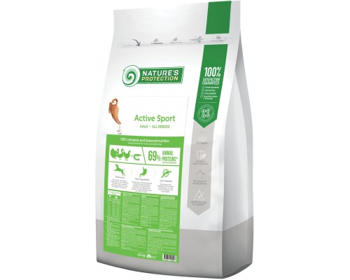 Сухий корм для собак Nature's Protection Active Sport Adult All Breeds 12 кг (NPS45744)