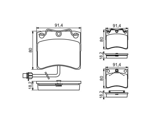 Гальмівні колодки Bosch 0 986 494 041