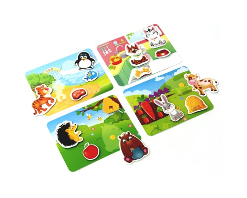 Розвиваюча іграшка Vladi Toys Гра з липучками Хто що їсть? (укр) (VT1302-27)