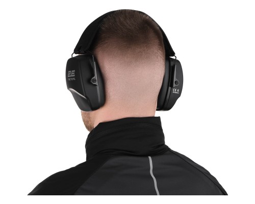 Навушники для стрільби 2E Defence NRR 25 dB пасивні Black (2E-TPE016BK)