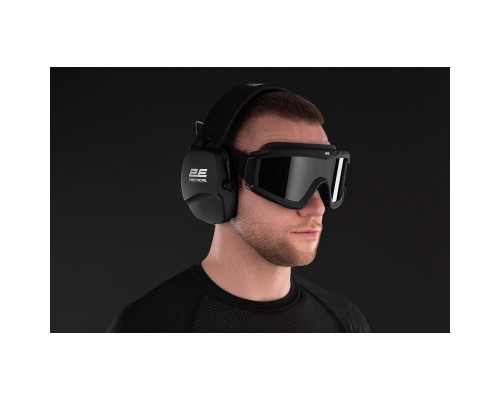 Навушники для стрільби 2E Defence NRR 25 dB пасивні Black (2E-TPE016BK)
