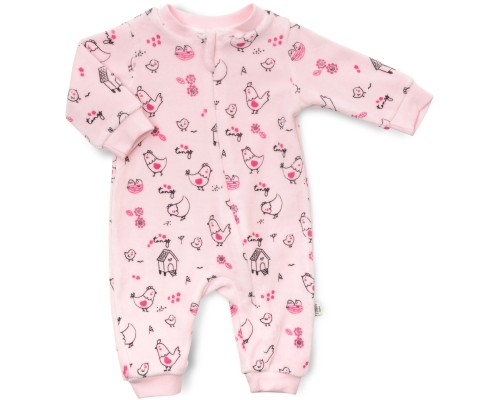 Чоловічок дитячий Tongs велюровий на блискавці (3634-56G-pink)