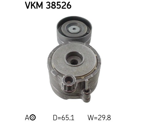 Ролик натягувача ременя SKF VKM 38526