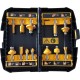 Набір фрез DeWALT діаметр хвостовика 8 мм, 12 шт. (DT90016)