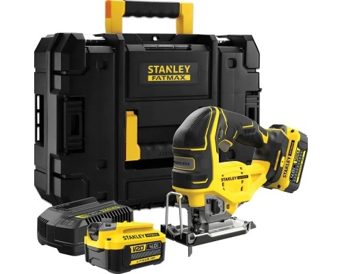 Електролобзик Stanley FatMax,18В (V20) Li-Ion ,2x4Ah, 3.200 хід/хв, кейс (SFMCS650M2K)
