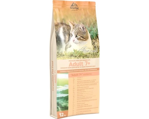 Сухий корм для кішок Carpathian Pet Food Adult 7+ 12 кг (4820111140787) Сухий корм для кішок Carpathian Pet Food Adult 7+ 12 кг (4820111140787)