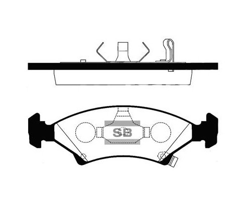 Гальмівні колодки HI-Q SP1063
