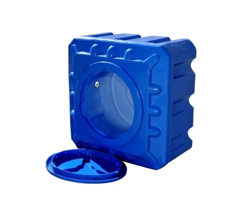 Ємність для води Рото Європласт квадратна харчова 100 л куб синя (5)